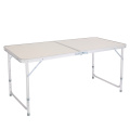 Aluminum Party Camping BBQ Outdoor Dining Table 4Ft Portable Multipurpose Folding Table White